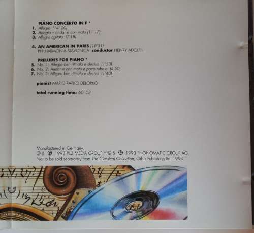 Gershwin - Modern masterpieces cd