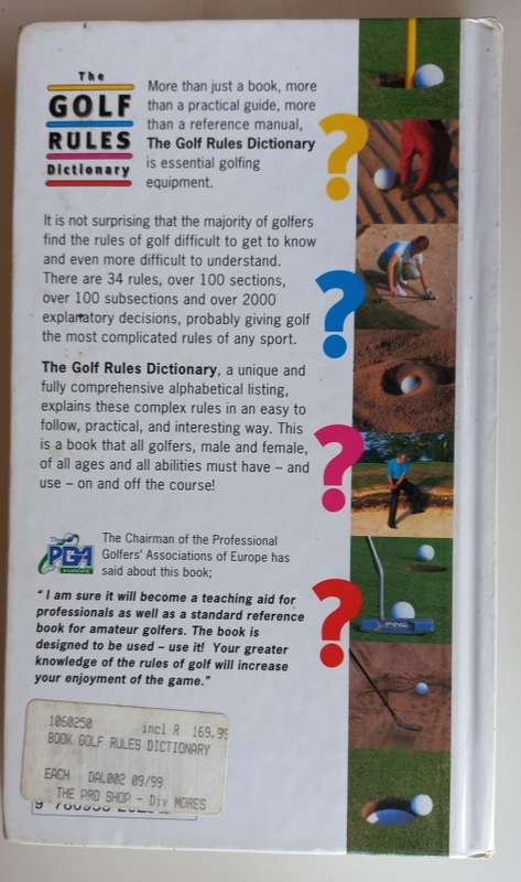 The golf rules dictionary