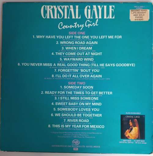 Crystal Gayle - Country girl LP