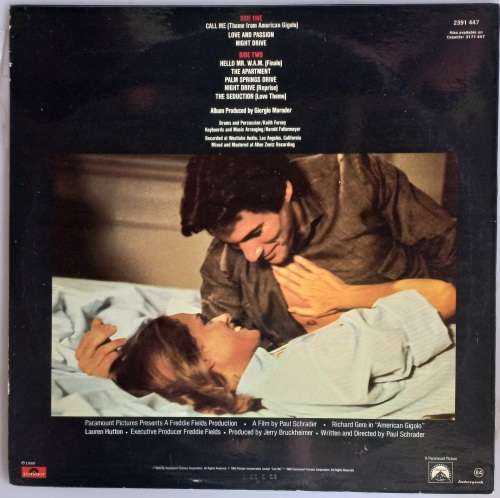 American Gigolo LP