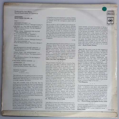 John Barry plays his great movie hits LP