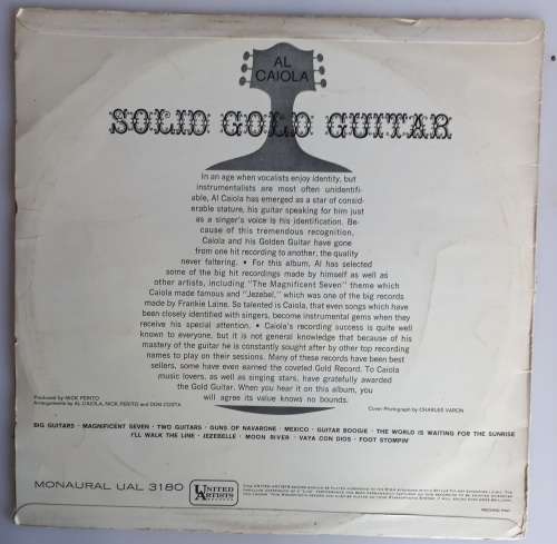 Al Caiola - Solid gold guitar LP