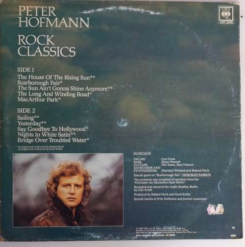 Peter Hofmann - Rock classics LP