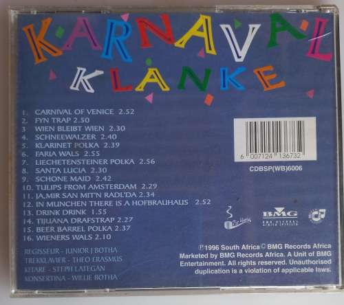 Karnaval klanke cd