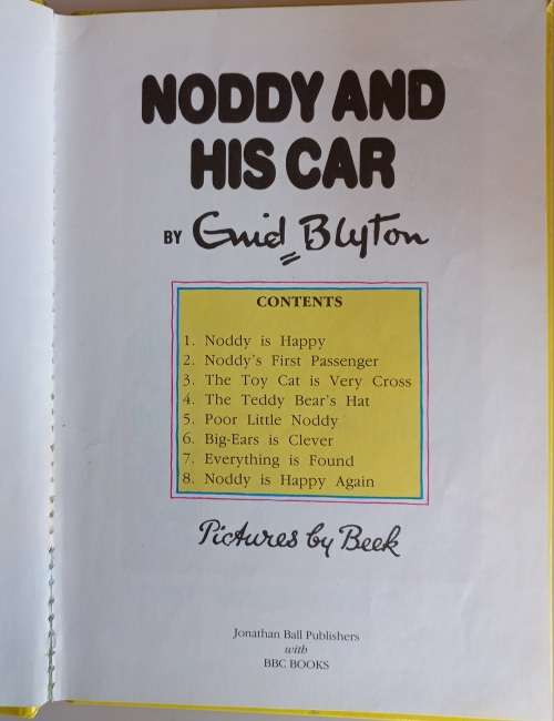 Noddy and his car by Enid Blyton