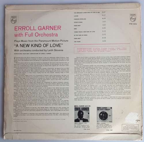 Erroll Garner - A new kind of love LP