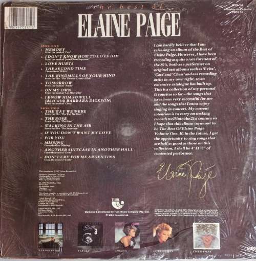 Elaine Paige - Memories LP