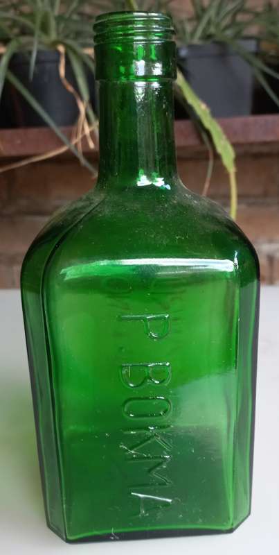 Vintage Leeuwarden Holland P Bokma bottle