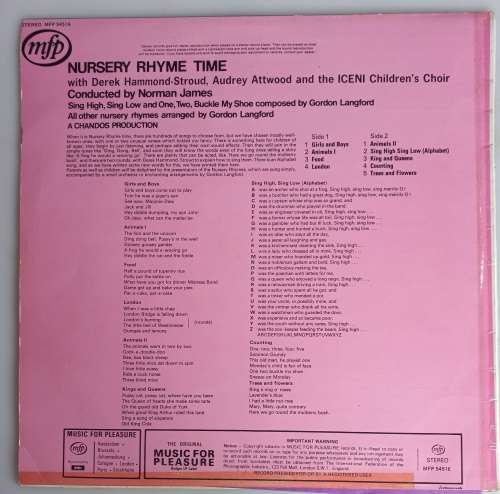 Nursery rhyme time LP