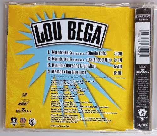 Lou Bega - Mambo no 5 cd