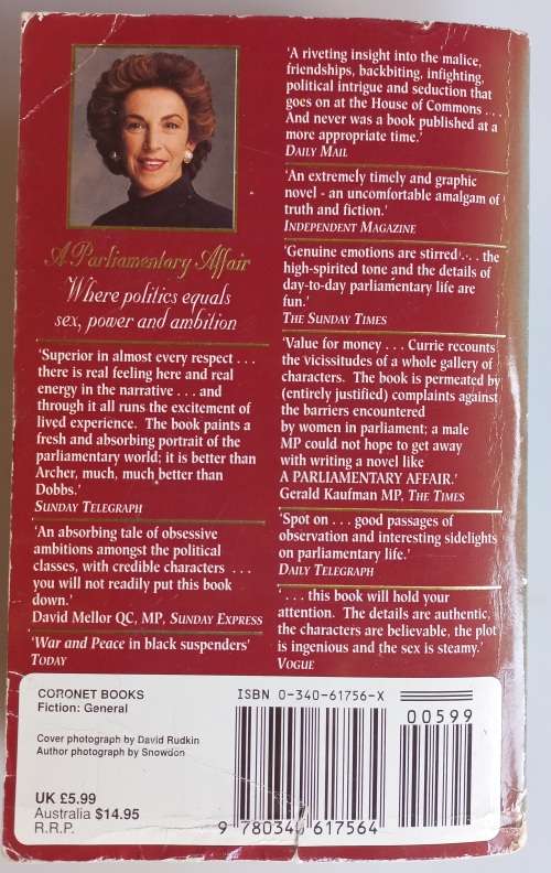 A parliamentary affair by Edwina Currie