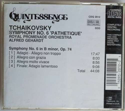 Tchaikovsky - Symphony no 6 cd