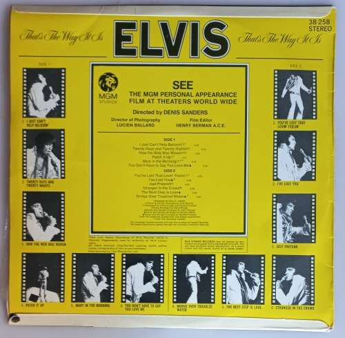 Elvis - That`s the way it is LP
