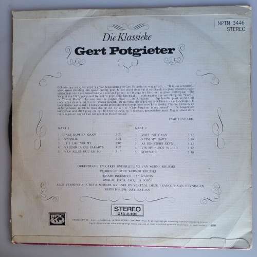Die klassieke Gert Potgieter LP
