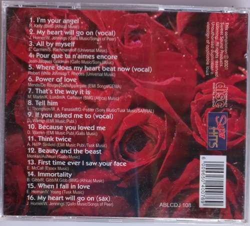 Sax plays the very best of Celine Dion cd