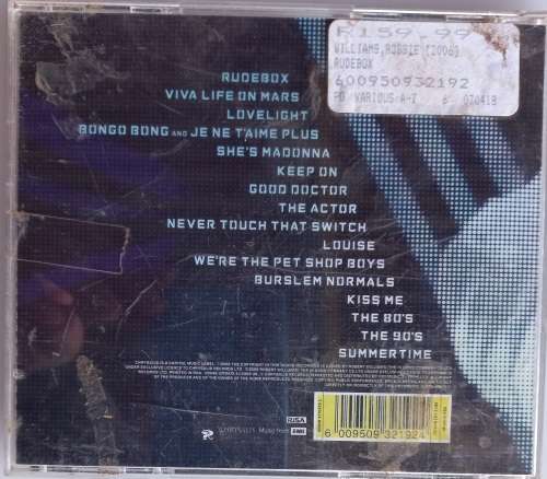 Robbie Williams - Rudebox cd