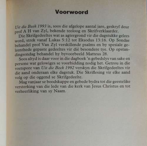 Uit die beek 1993