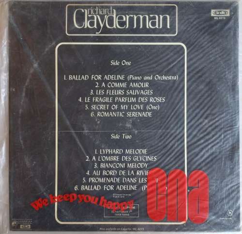 Richard Clayderman - Ballad for Adeline LP
