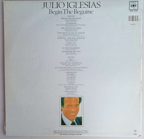 Julio Iglesias - Begin the beguine LP