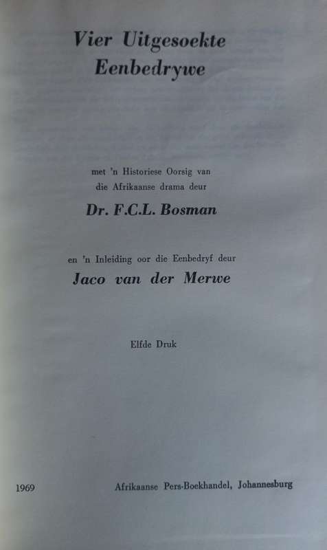 Vier uitgesoekte eenbedrywe deur FCL Bosman
