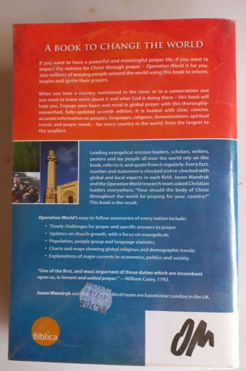 Operation world, the definitive prayer guide to every nation by Jason Mandryk