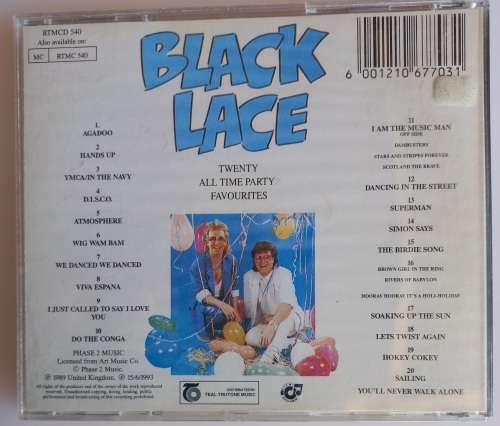 Black Lace - 20 all time party favourites cd