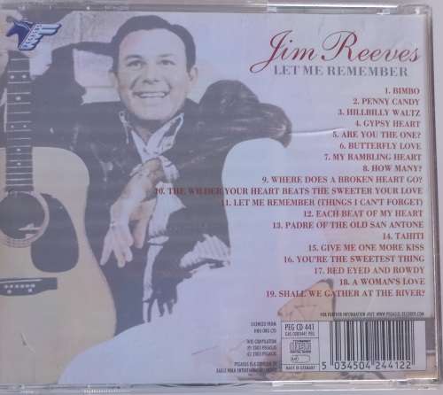 Jim Reeves - Let me remember cd