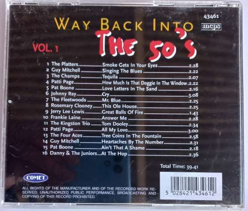 Way back into the 50`s cd