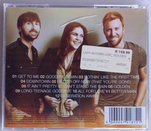 Lady Antebellum - Golden cd
