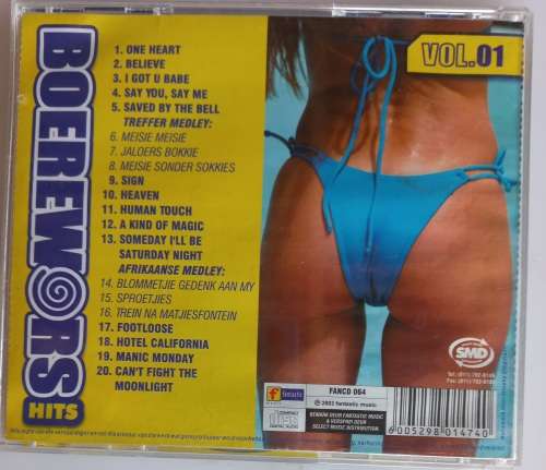 Boerewors hits vol 1 cd