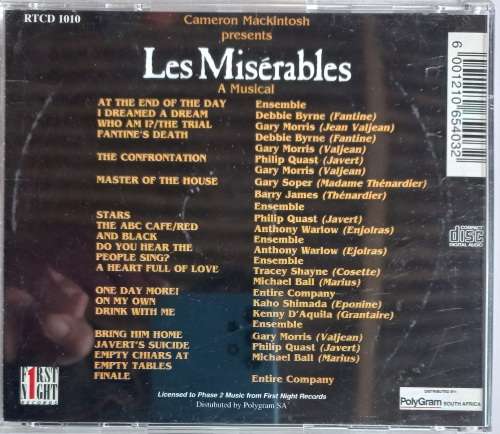 Les Miserables cd