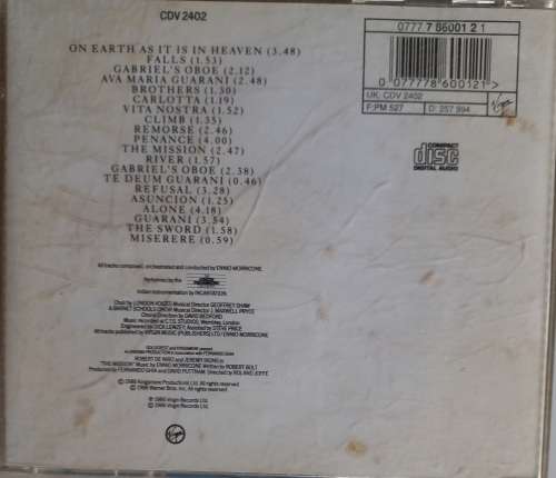 Ennio Morricone - The mission cd