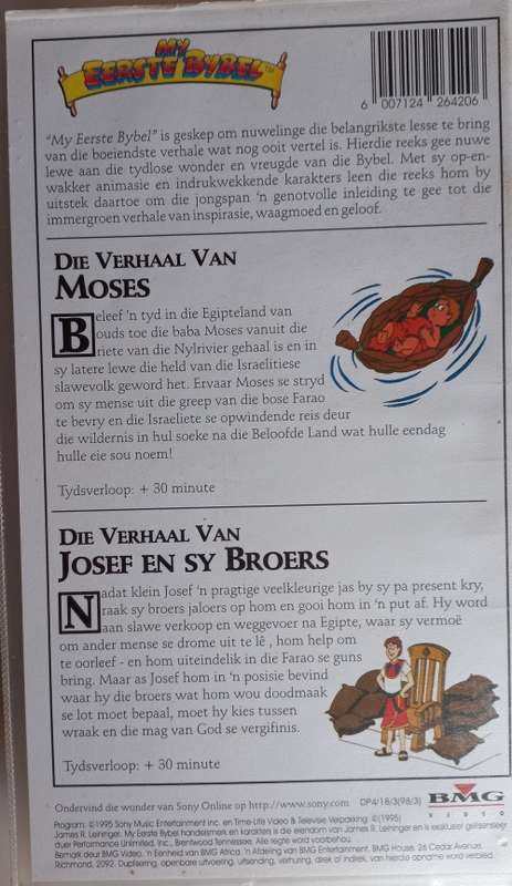 Die verhaal van Moses VHS