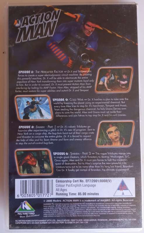 Action man episodes 10-13 VHS