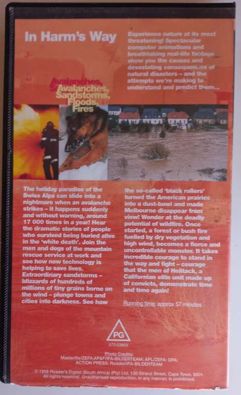 Nature`s Rage: Avalanches, sandstorms, floods, fires VHS