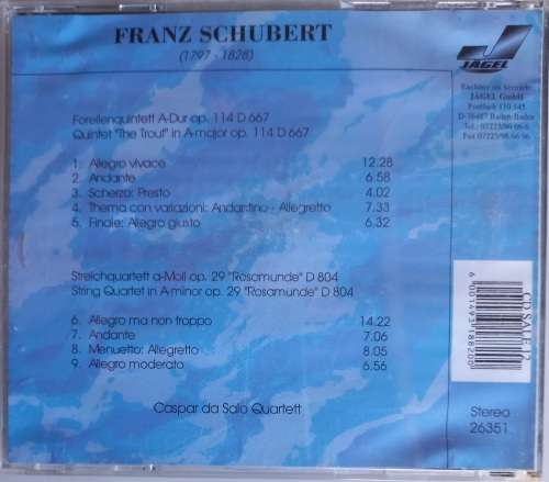Franz Schubert 1797-1828 cd