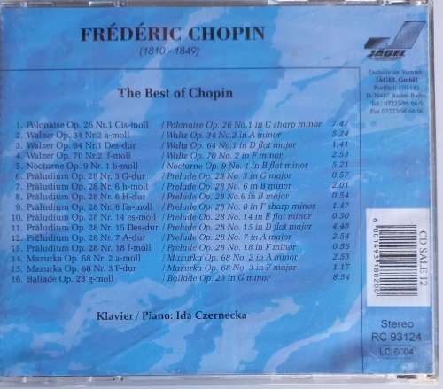 Frederic Chopin 1810-1849 cd