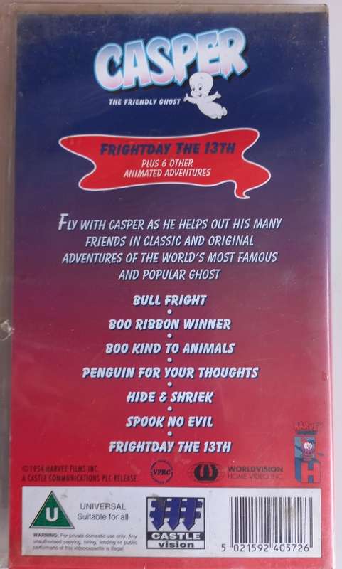 Casper the friendly ghost VHS