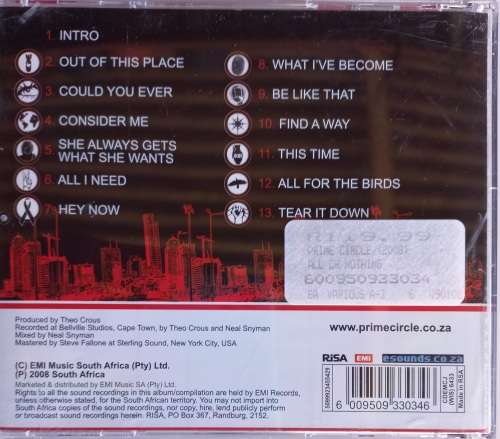 Prime Circle - All or nothing cd