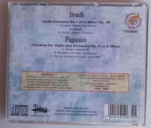 Bruch Paganini cd