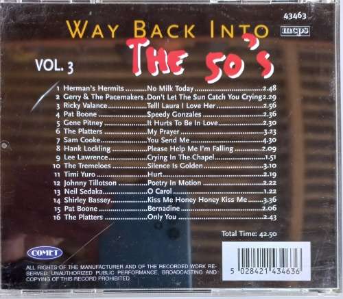 Way back into the 50`s vol 3 (cd)