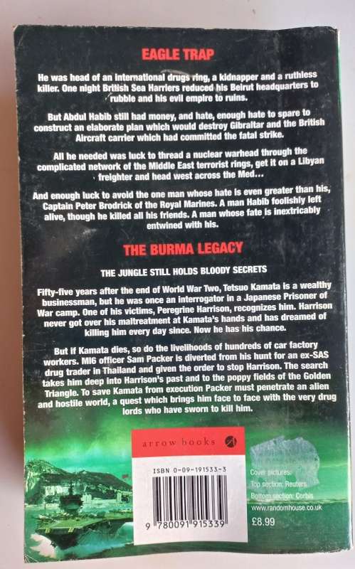 Eagle trap and The Burma legacy by Geoffrey Archer