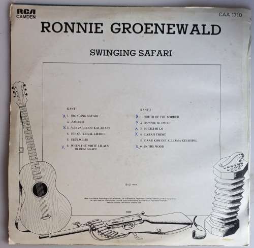 Ronnie Groenewald - Swinging safari LP