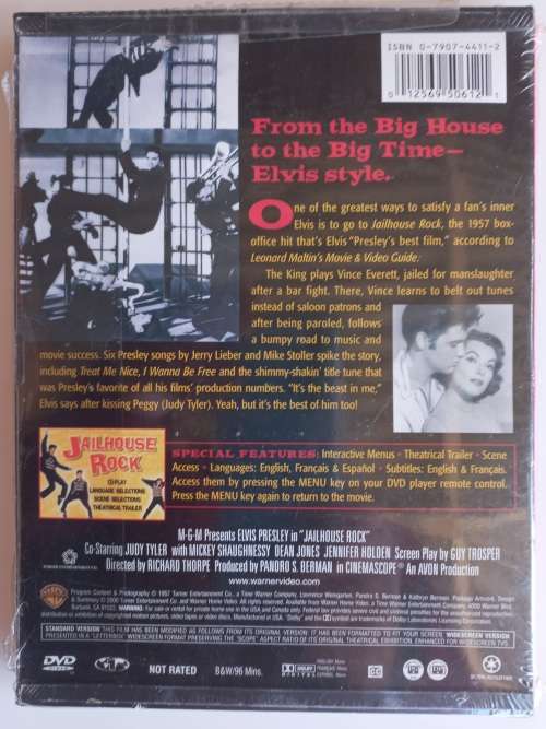 Elvis Presley Jailhouse rock dvd *sealed*