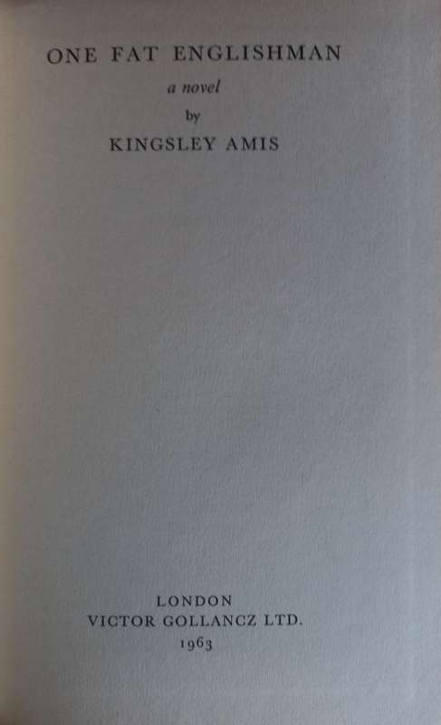One fat Englishman by Kingsley Amis
