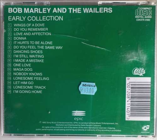 Bob Marley and The Wailers - Early collection cd