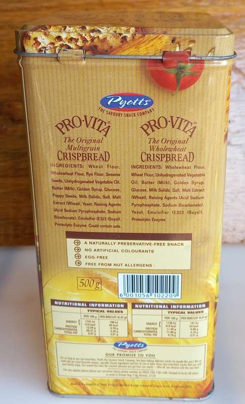 Pro-vita crispbread tin limited edition