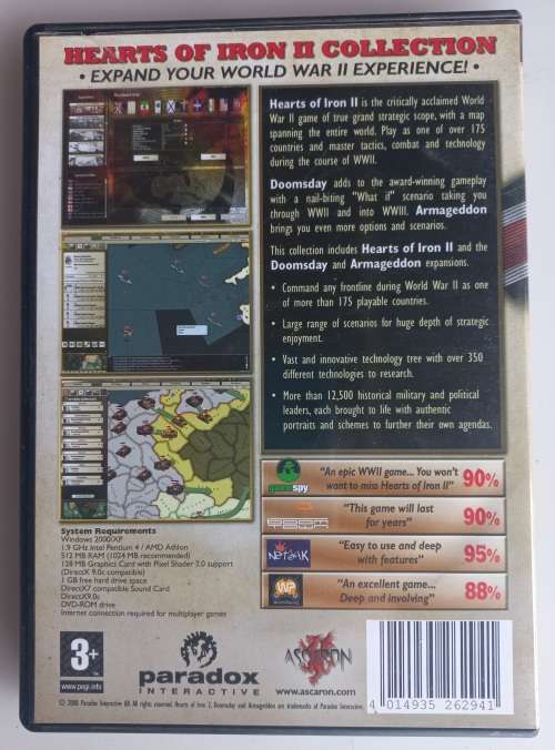 Hearts of iron II collection PC
