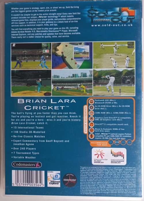 Brian Lara cricket PC