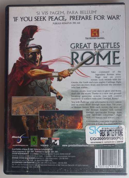 Great battles of Rome PC